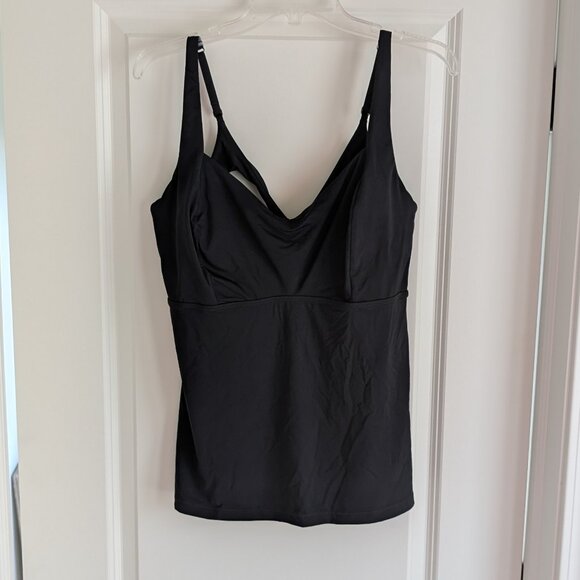 Athleta Bondi Bra Cup Tankini Top, Black, 40D/DD - Picture 4 of 6